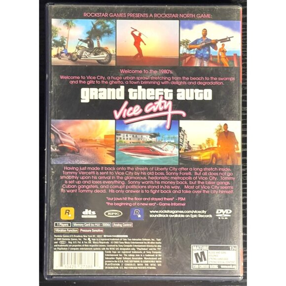 Grand Theft Auto Vice City PlayStation 2 Greatest Hits Complete - Picture 3 of 3